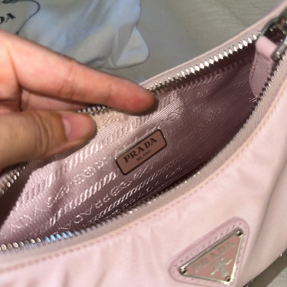 Prada Re-Edition 2005 Re-Nylon Bag Alabaster Pink - Picture 2 of 11